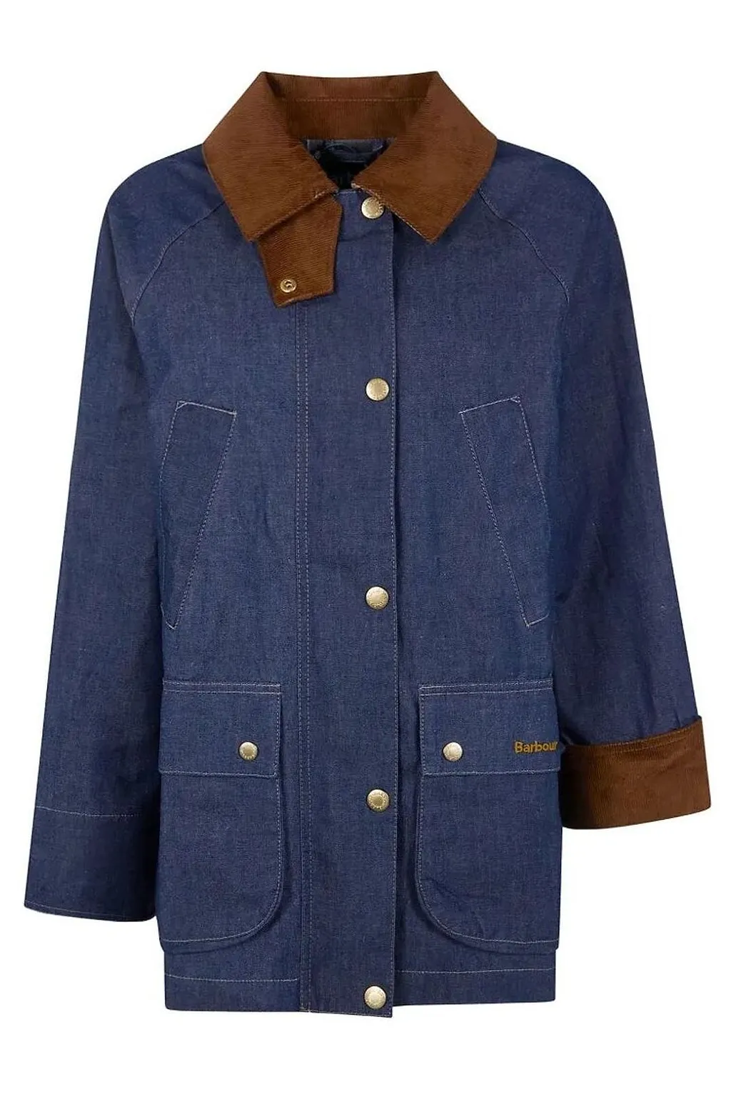 Barbour Asker Buttoned Denim Coat