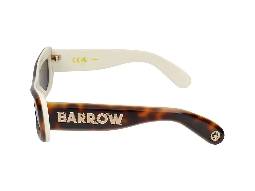 Barrow Rectangular Logo-Detail Sunglasses
