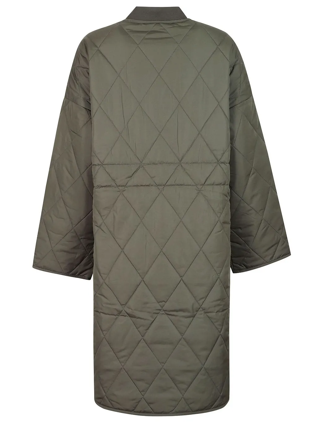 Barbour Button-Up Quilted Long Coat