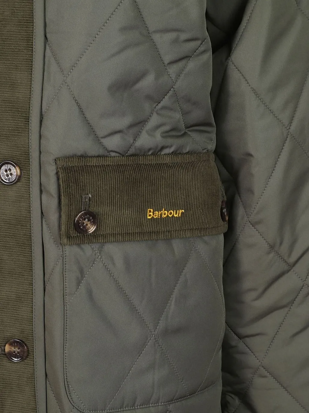 Barbour Button-Up Quilted Long Coat