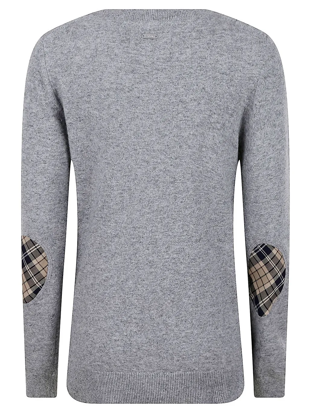 Barbour Check Elbow-Patch Knitted Sweater