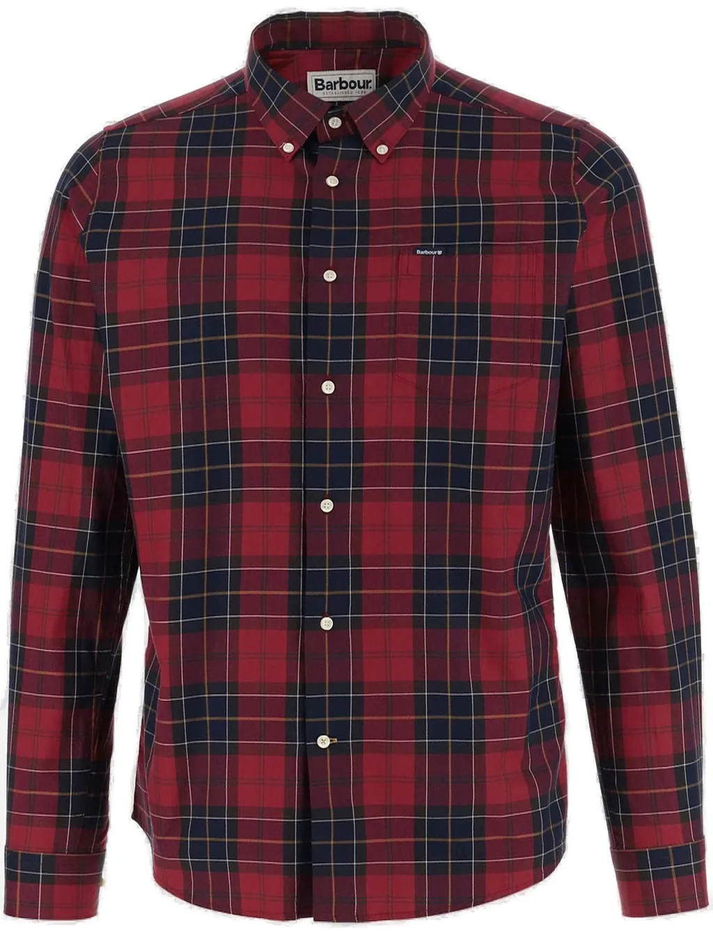 Barbour Checked Collared Long-Sleeve Shirt