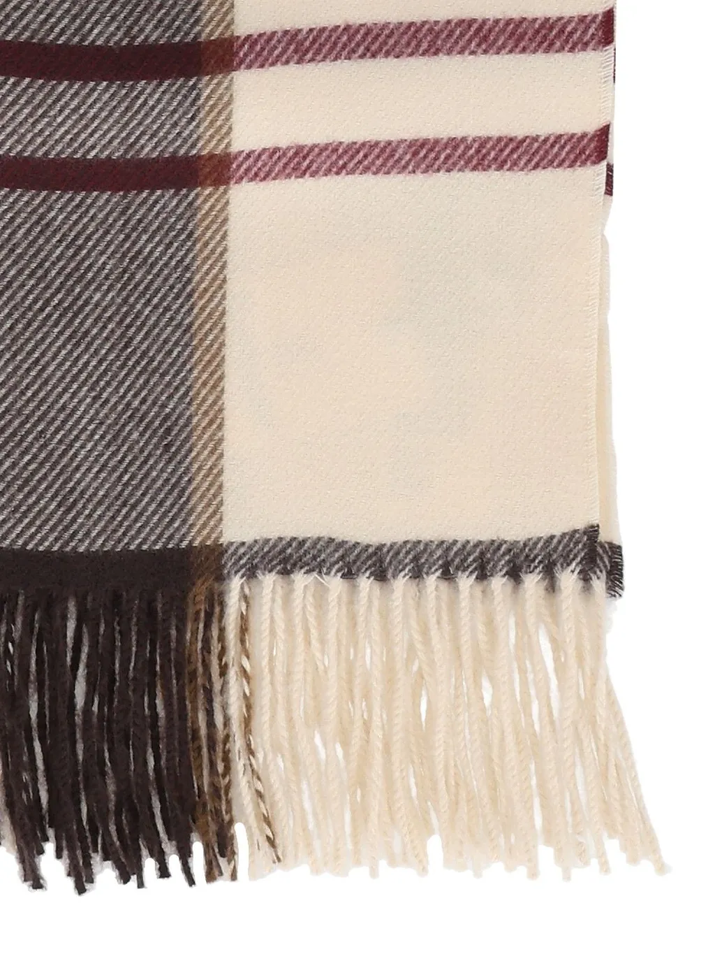 Barbour Checked Fringed-Edge Scarf