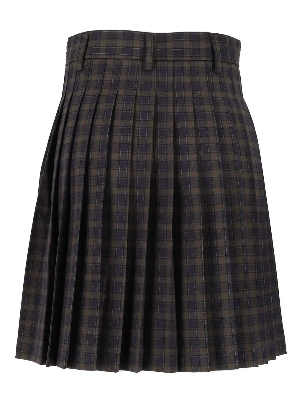 Barbour Checked Pleated Skirt
