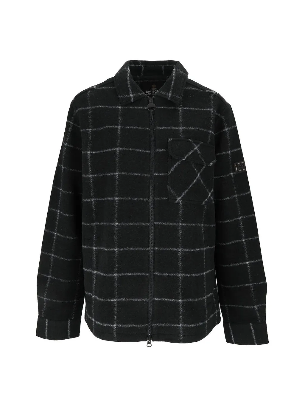 Barbour Checked Zip-Up Jacket