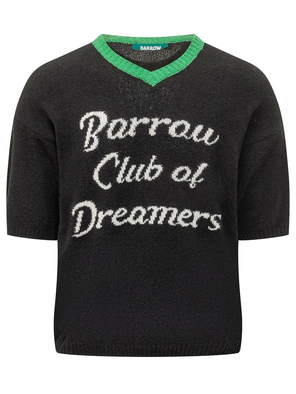 Barrow Slogan V-Neck Knitted Top