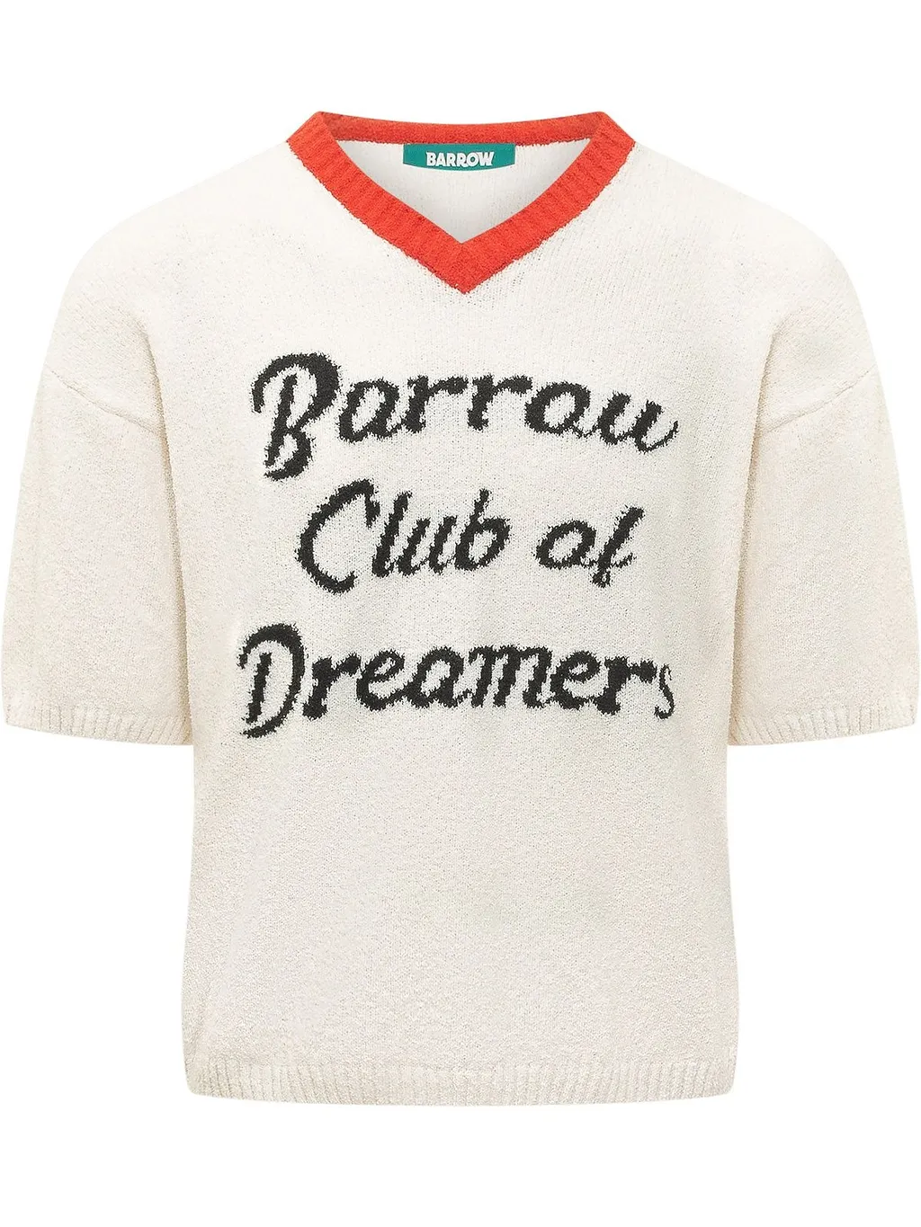 Barrow Slogan V-Neck Knitted Top