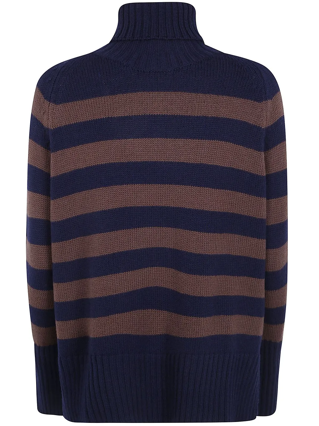 Base Striped Turtleneck Knitted Sweater