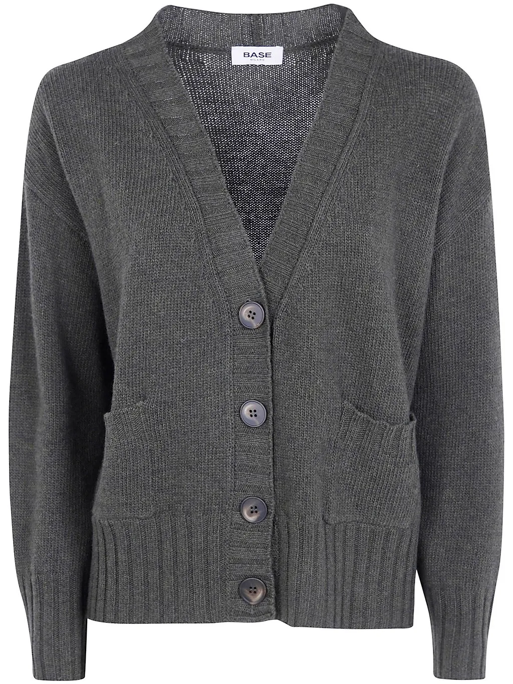 Base V-Neck Button Cardigan