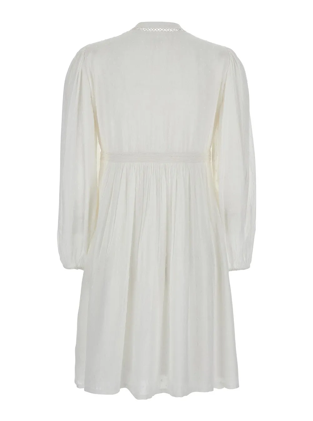 Ba&Sh Crewneck Dress With Front Knot Detail