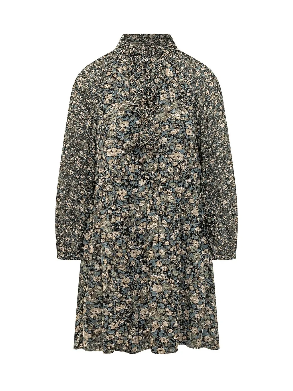 Ba&Sh Kimia Floral Ruffled Dress