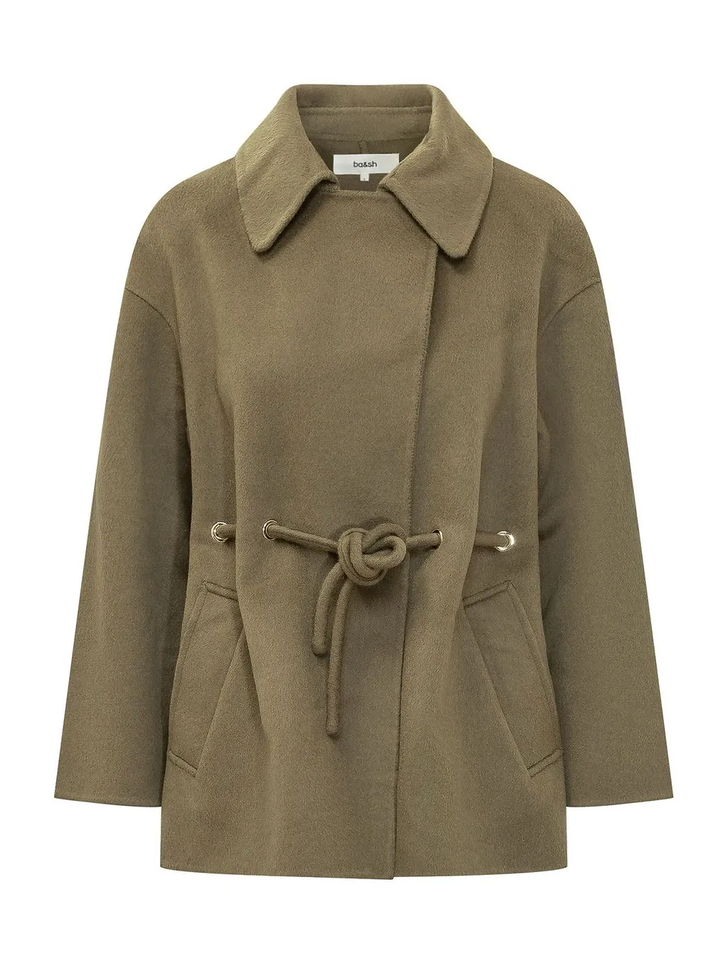 Ba&Sh Kam Belted Short Coat