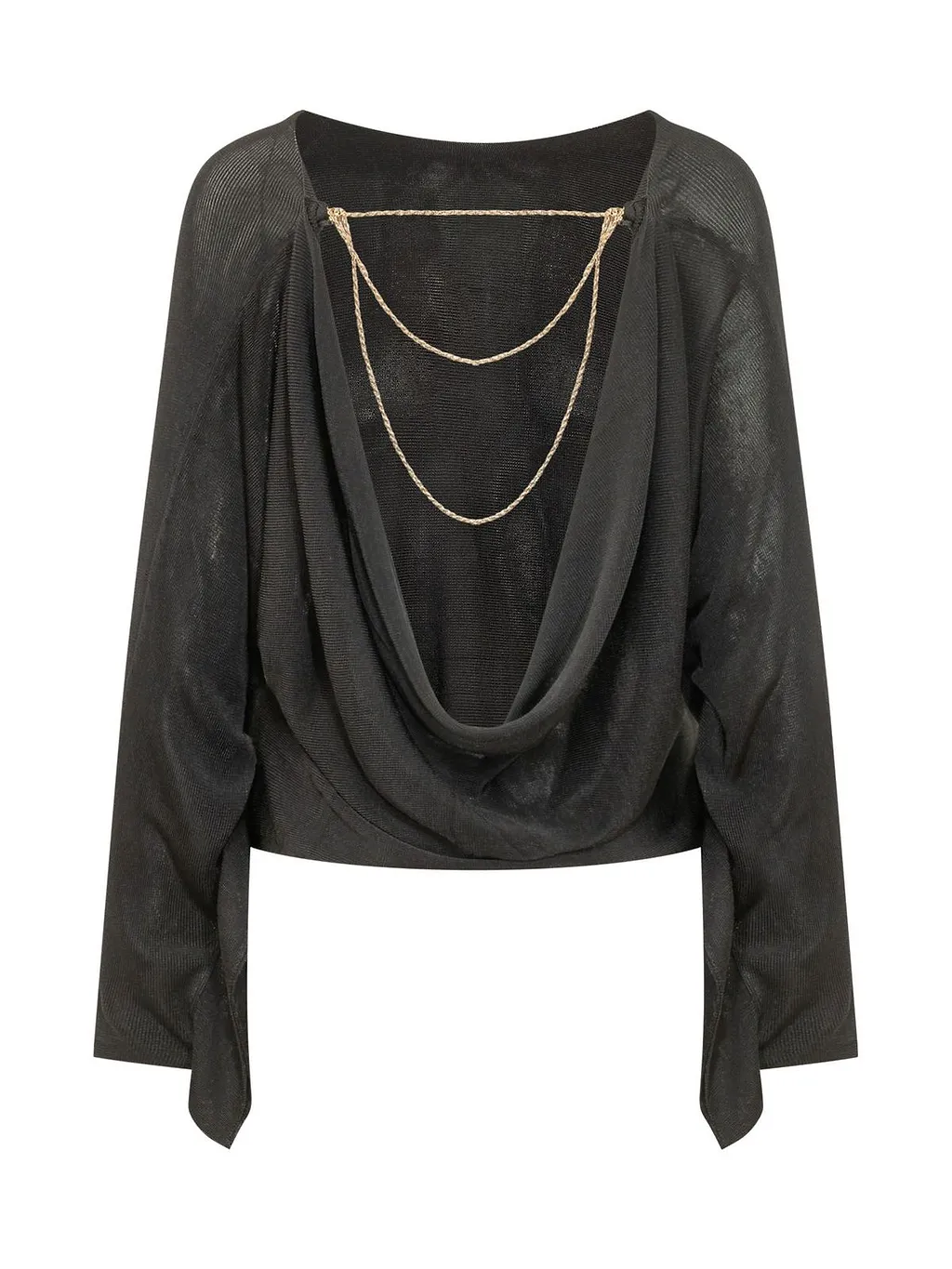 Ba&Sh Sara Draped Back Knitted Top