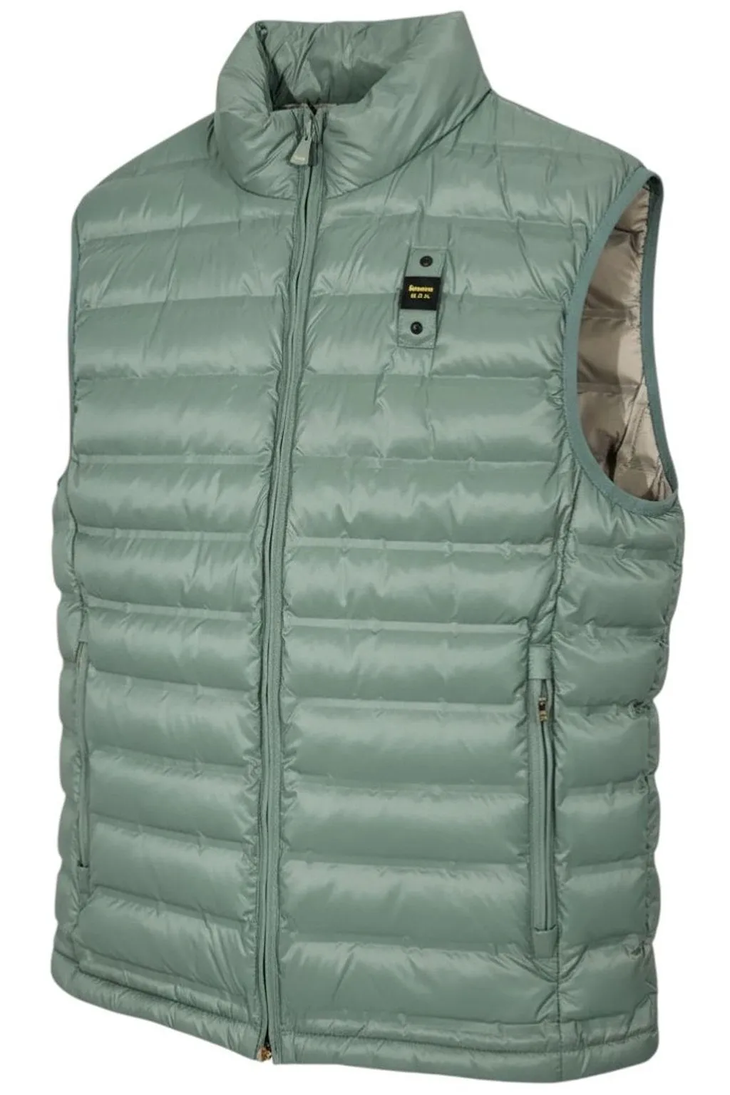 Blauer Quilted Zipped Gilet