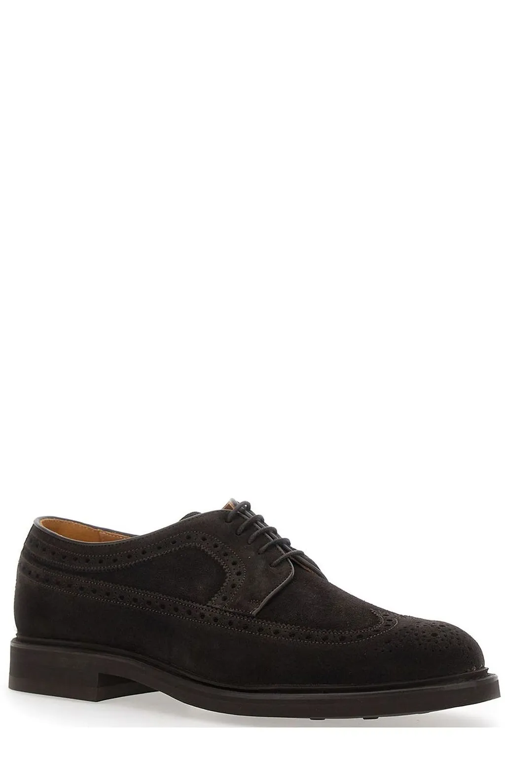 Berwick 1707 Suede Brogue Derby Shoes