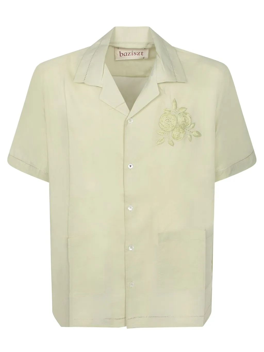 Baziszt Kruger Embroidered Short-Sleeve Shirt