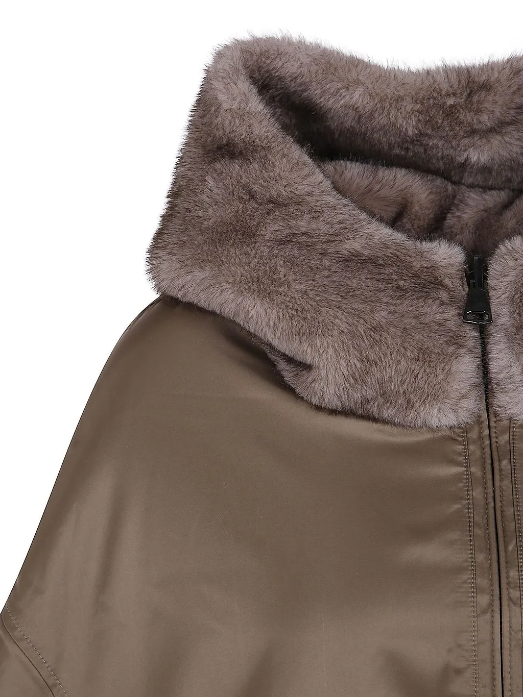 Betta Corradi Dudu Hooded Zip Cape
