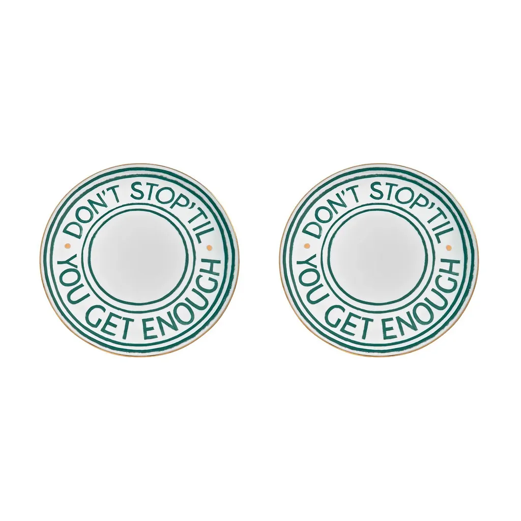 Bitossi Home Don't Stop Pizza Plates