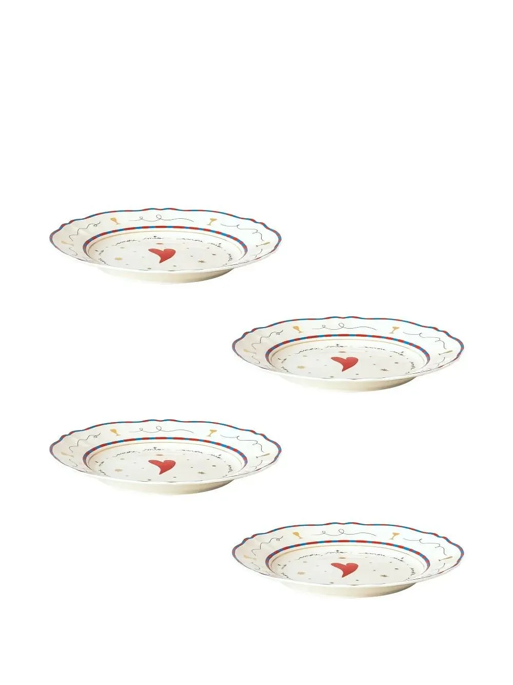Bitossi Home Heart Dinner Plates