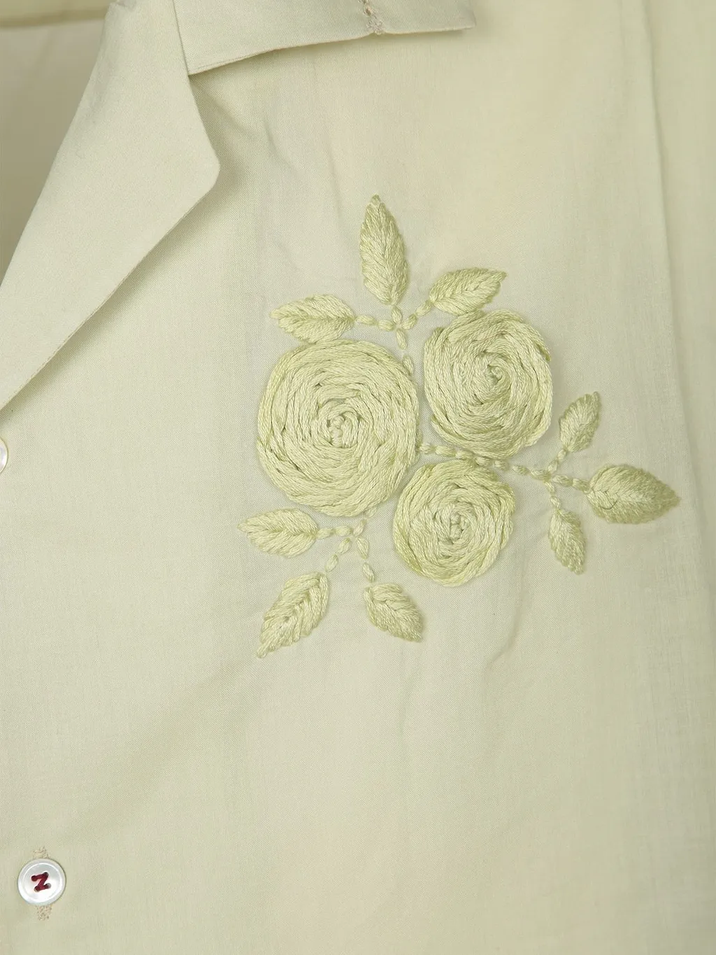 Baziszt Kruger Embroidered Short-Sleeve Shirt