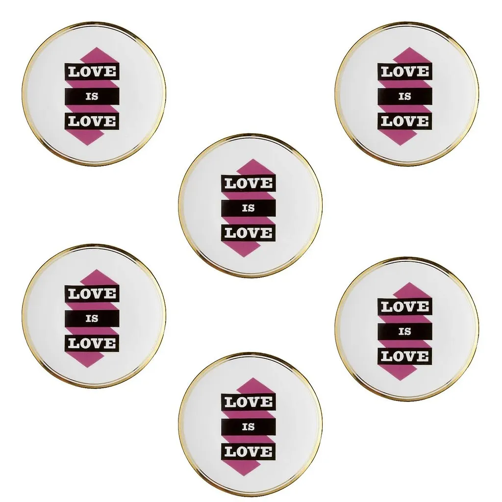 Bitossi Home Love Is Love Plates