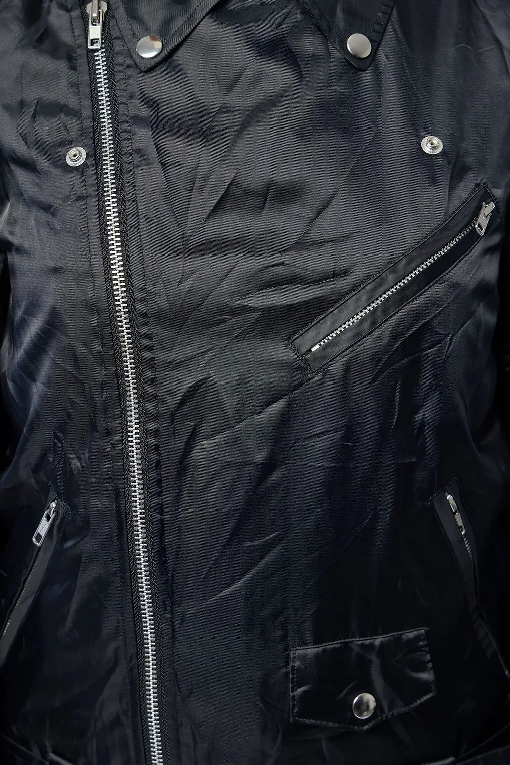 Black Comme Des GarÇOns Asymmetric Zipped Coat