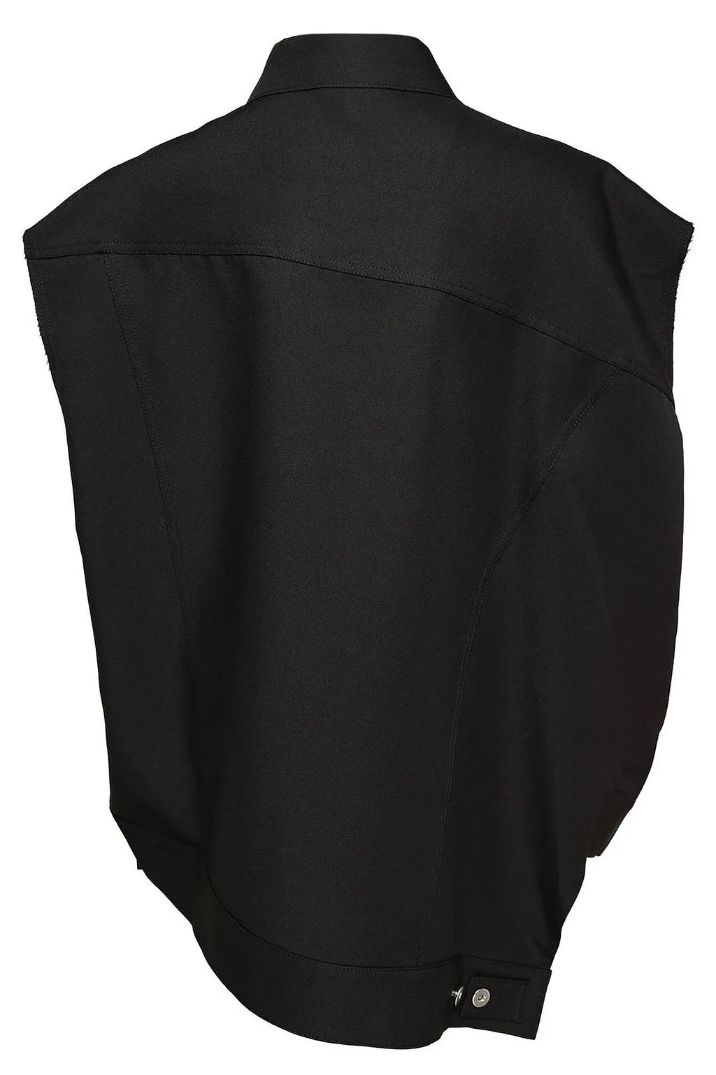 Black Comme Des GarÇOns Button-Up Asymmetric Gilet