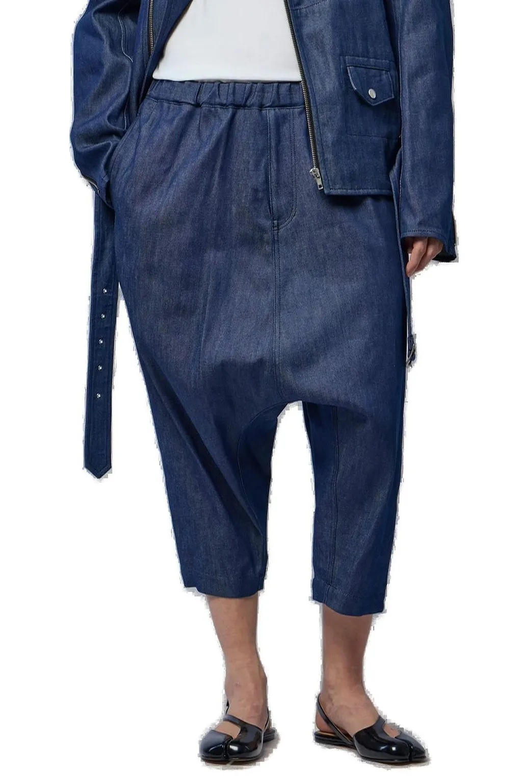 Black Comme Des GarÇOns Elastic Waistband Cargo Pants