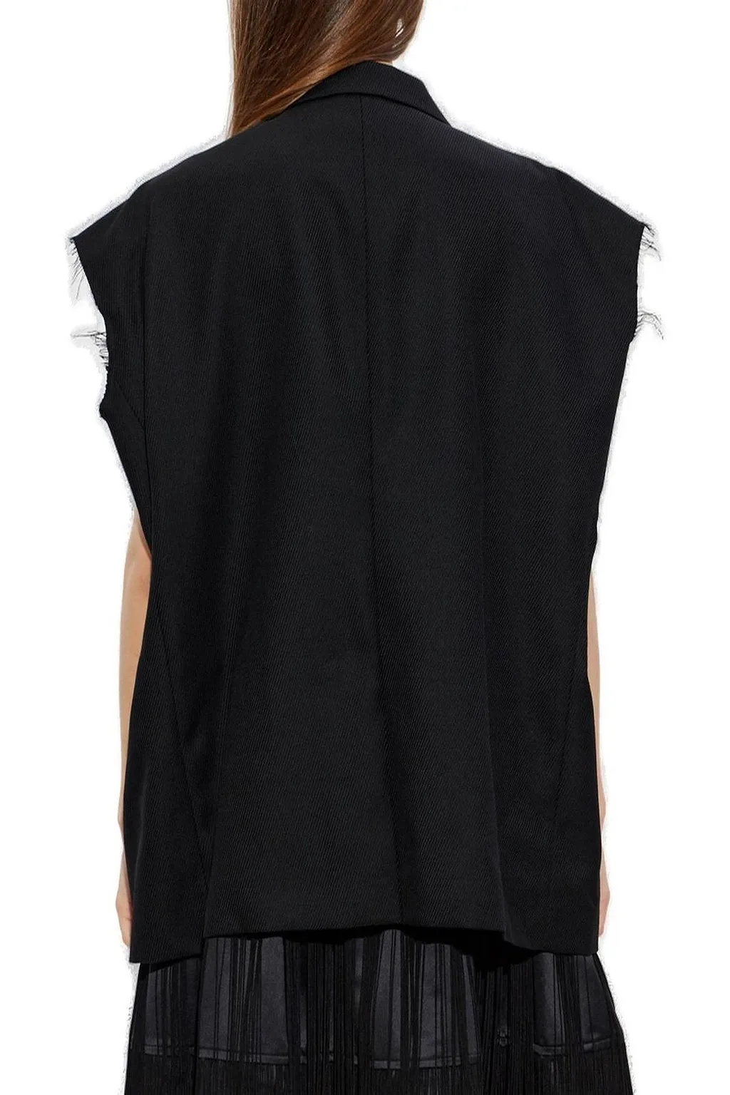 Black Comme Des GarÇOns Button-Up Vest