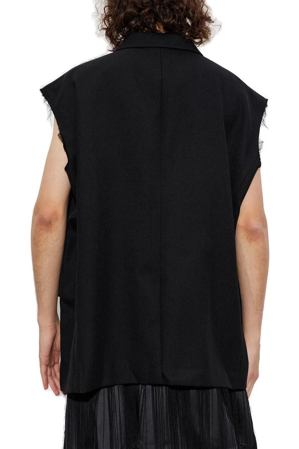 Black Comme Des GarÇOns Button-Up Vest