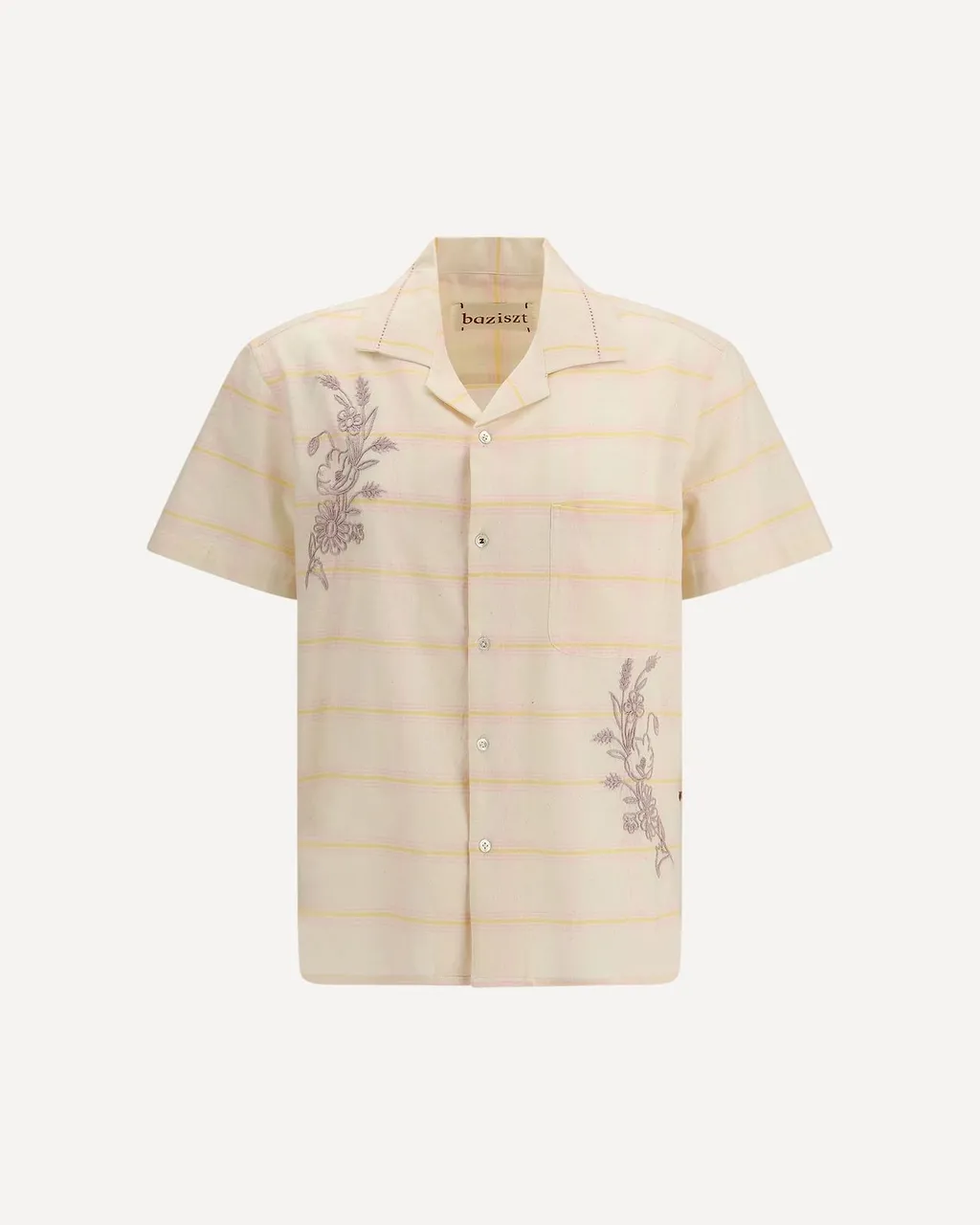 Baziszt Provence Embroidered Stripe Shirt