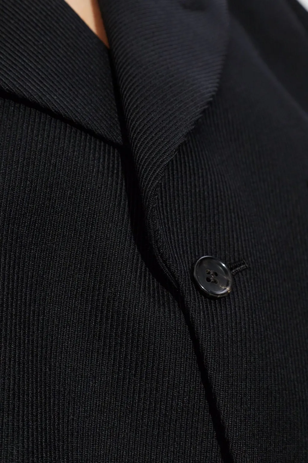 Black Comme Des GarÇOns Button-Up Vest