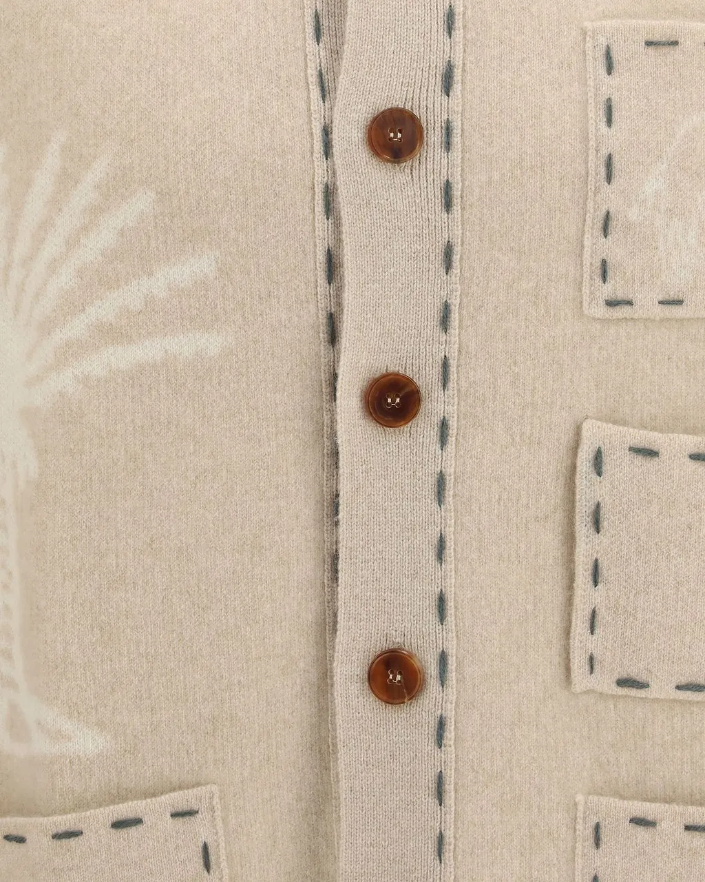 Baziszt Seeker Patterned Patch-Pocket Cardigan