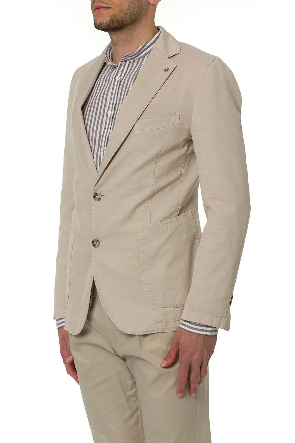 Bharnaba Huron Single-Breasted Tailored Blazer