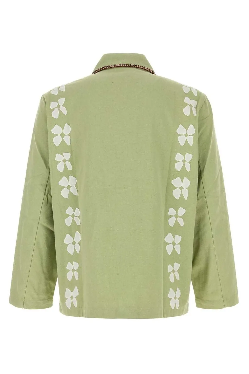 Baziszt Tilleul Embroidered Cotton Jacket