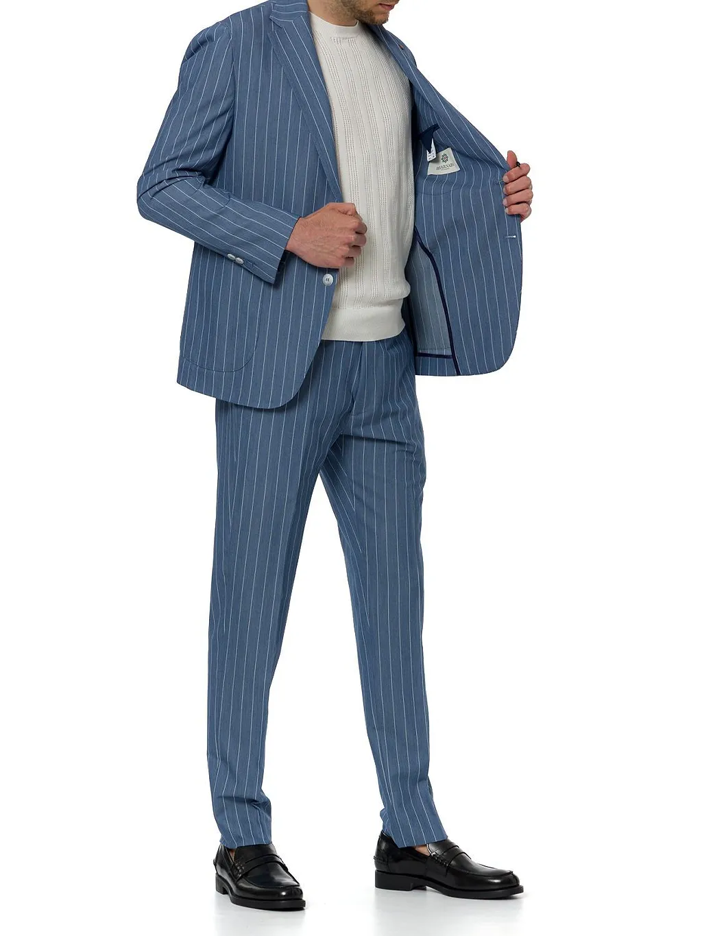 Bharnaba Livenza Two-Piece Striped Suit