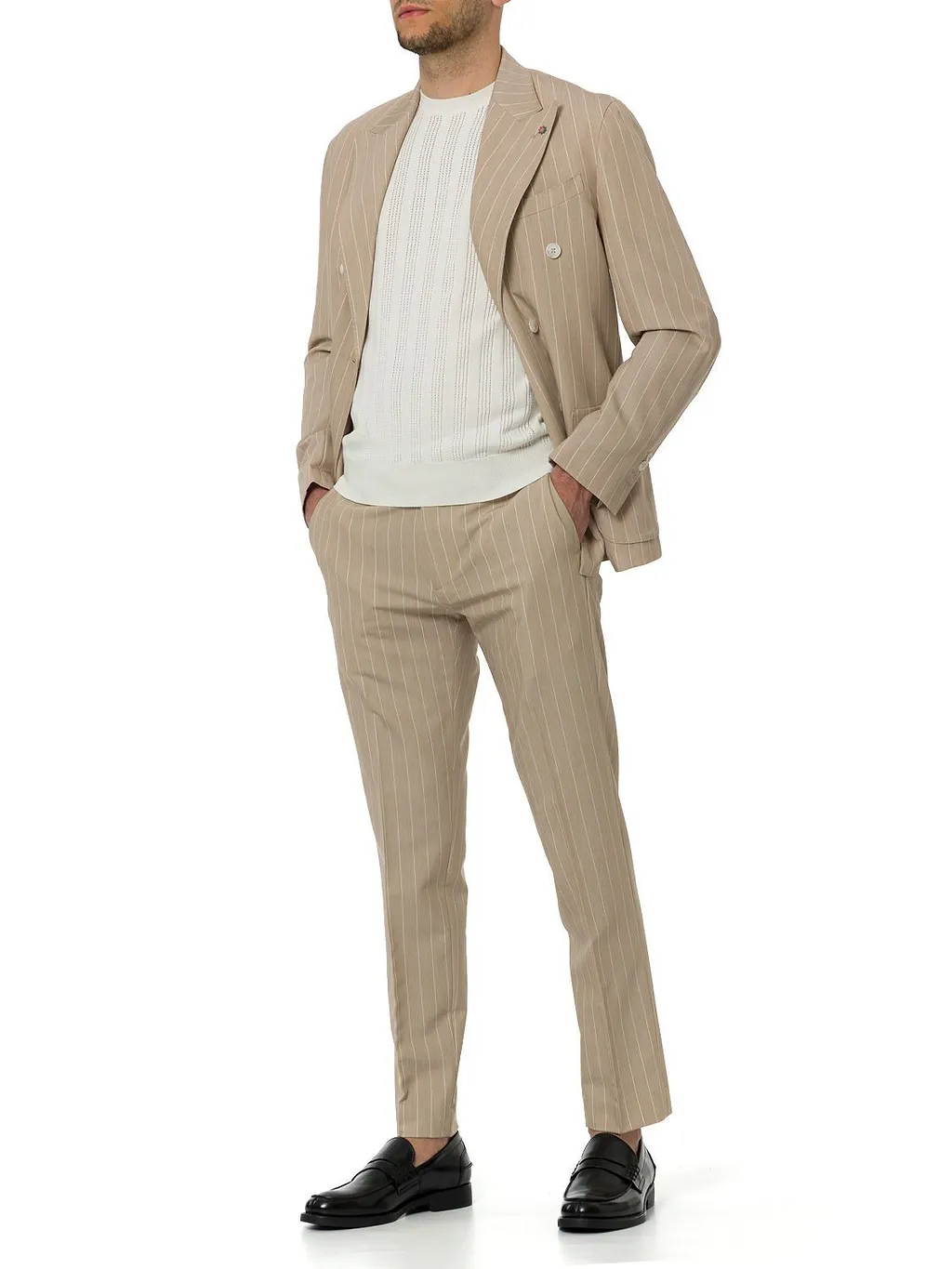 Bharnaba Livenza Two-Piece Striped Suit