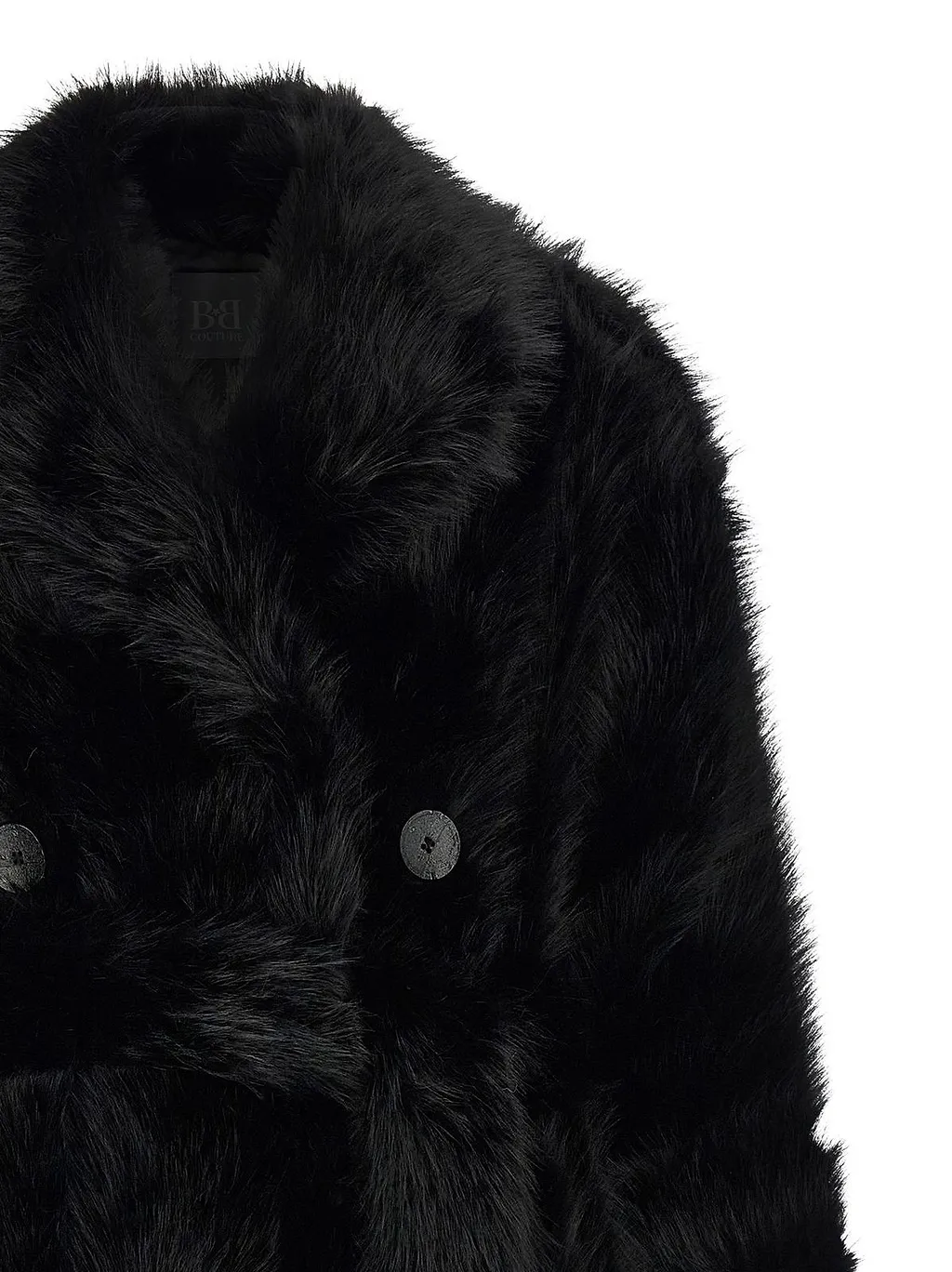 B&B Couture Jackie Belted Faux Fur Coat