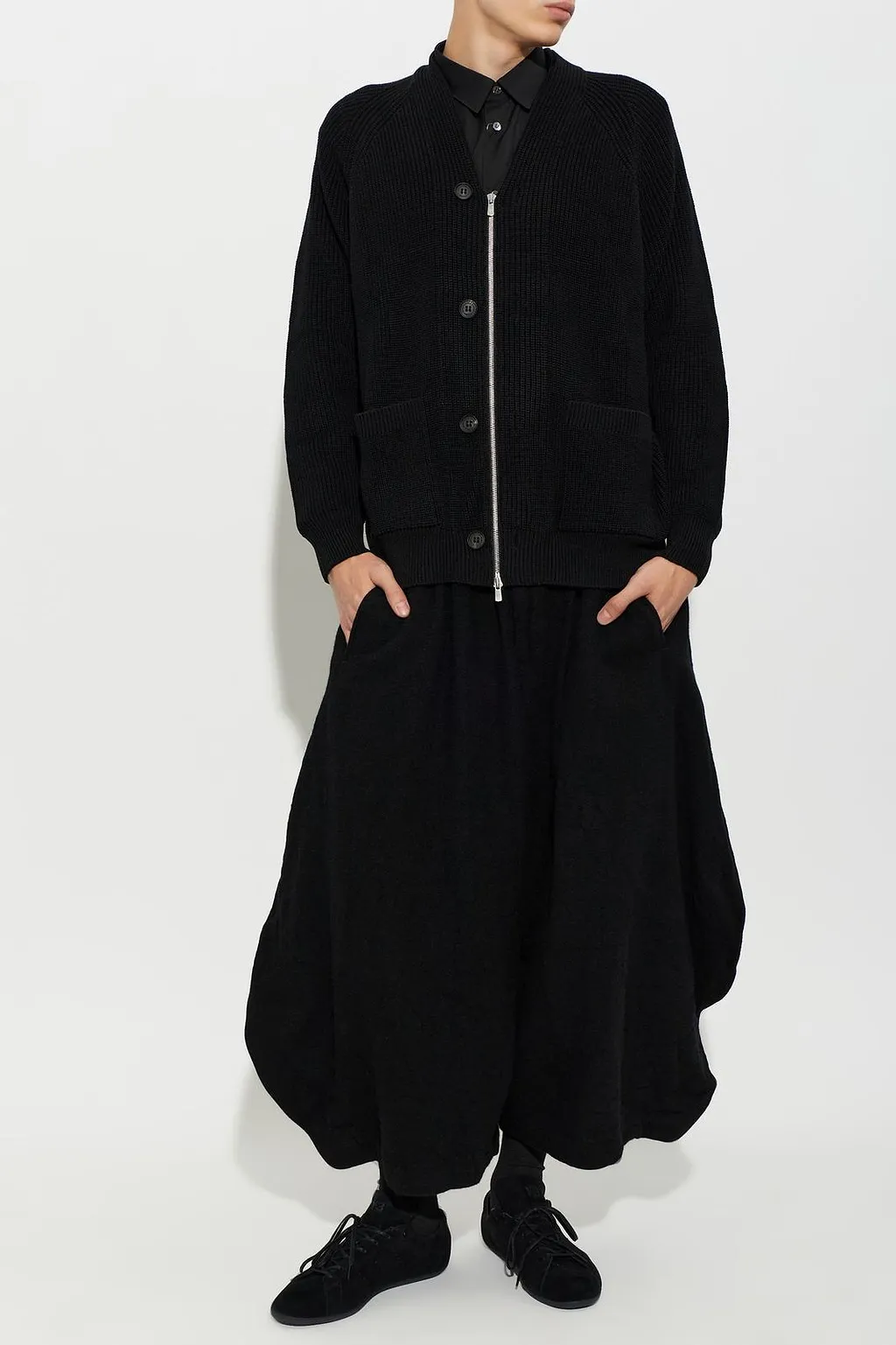 Black Comme Des GarÇOns Zipped Blazer