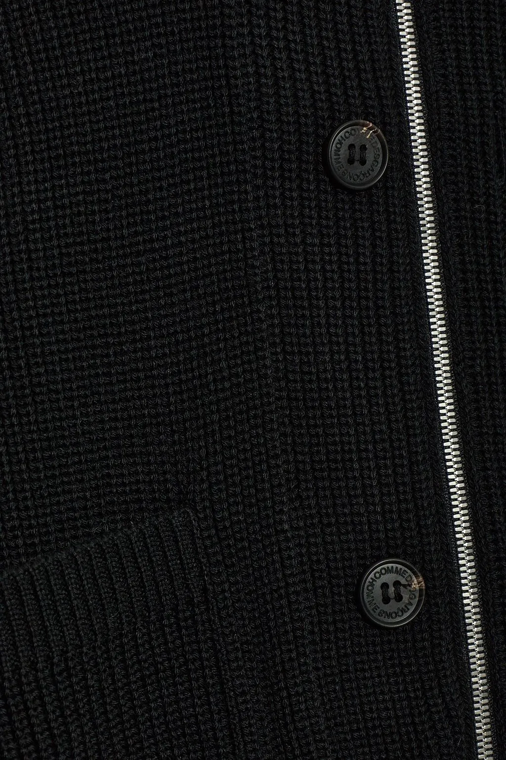 Black Comme Des GarÇOns Zipped Blazer
