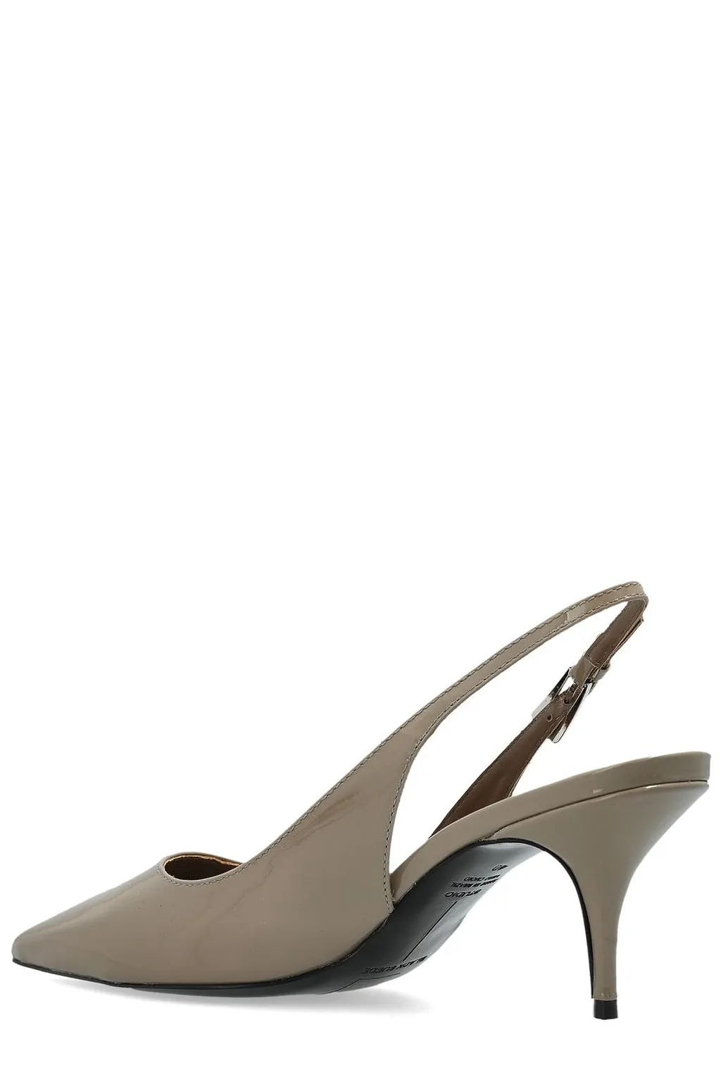 Black Suede Studio Branca Slingback Pumps