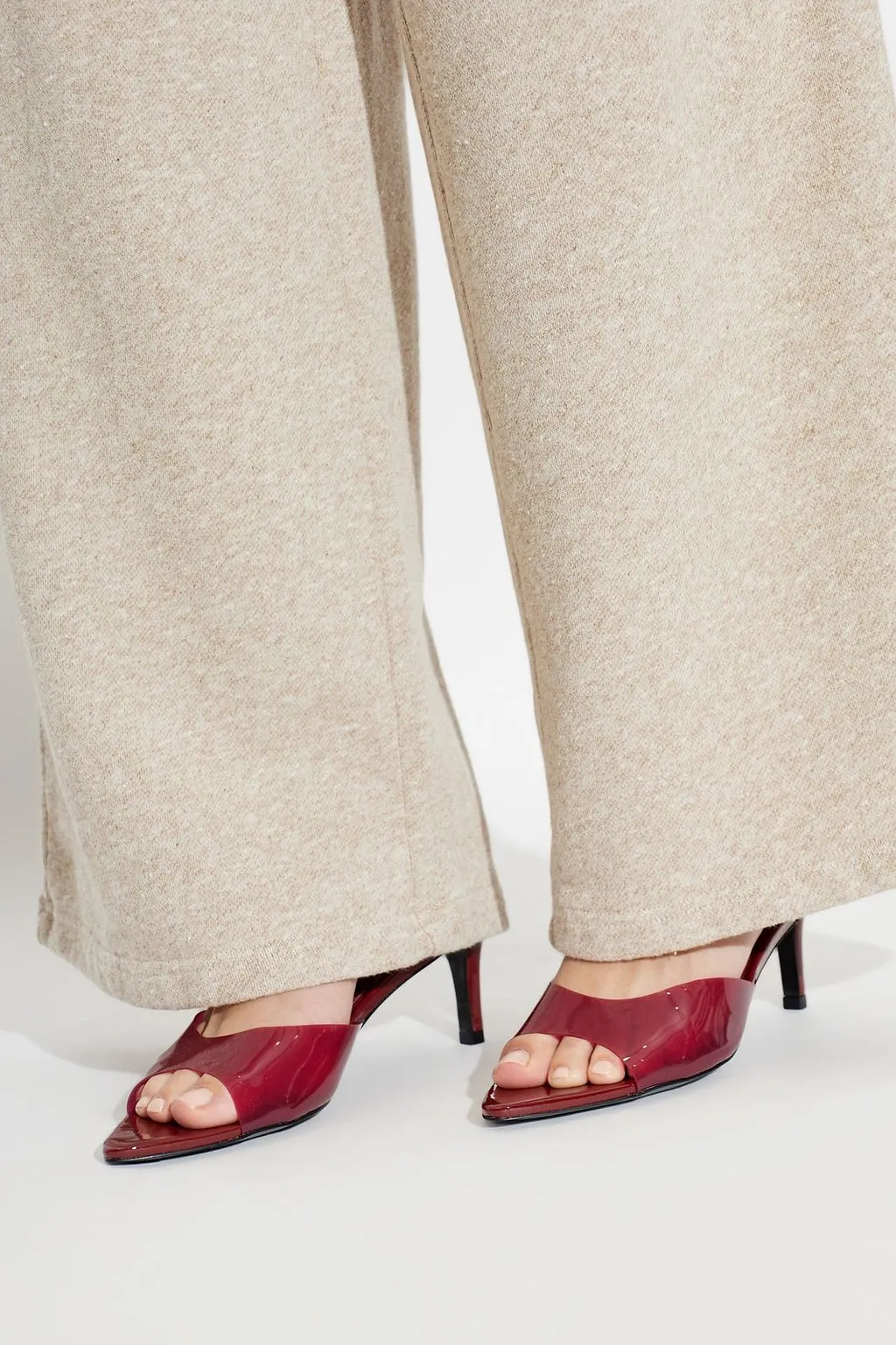 Black Suede Studio Belle 60 Heeled Mules