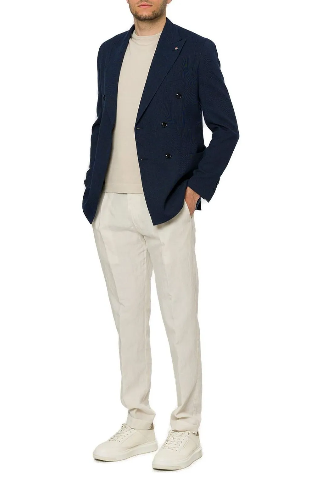 Bharnaba Trebbia Single-Breasted Tailored Blazer