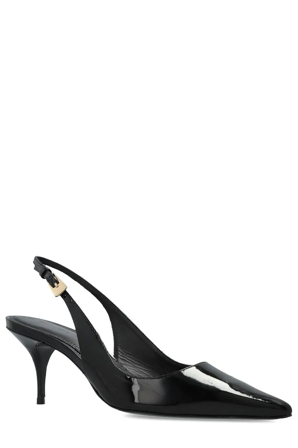 Black Suede Studio Branca Slingback Pumps