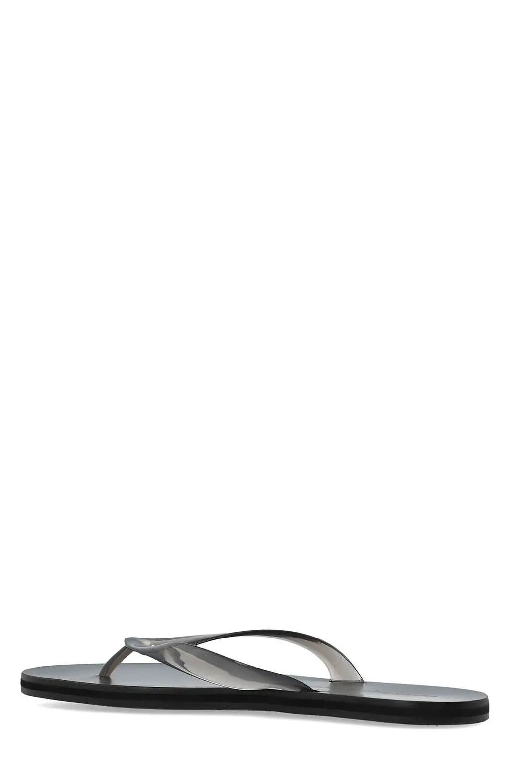 Black Suede Studio Jeli Toe-Post Slides
