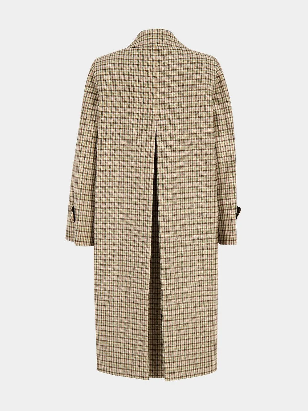 Blazé Milano Single Breasted Checked Long Coat