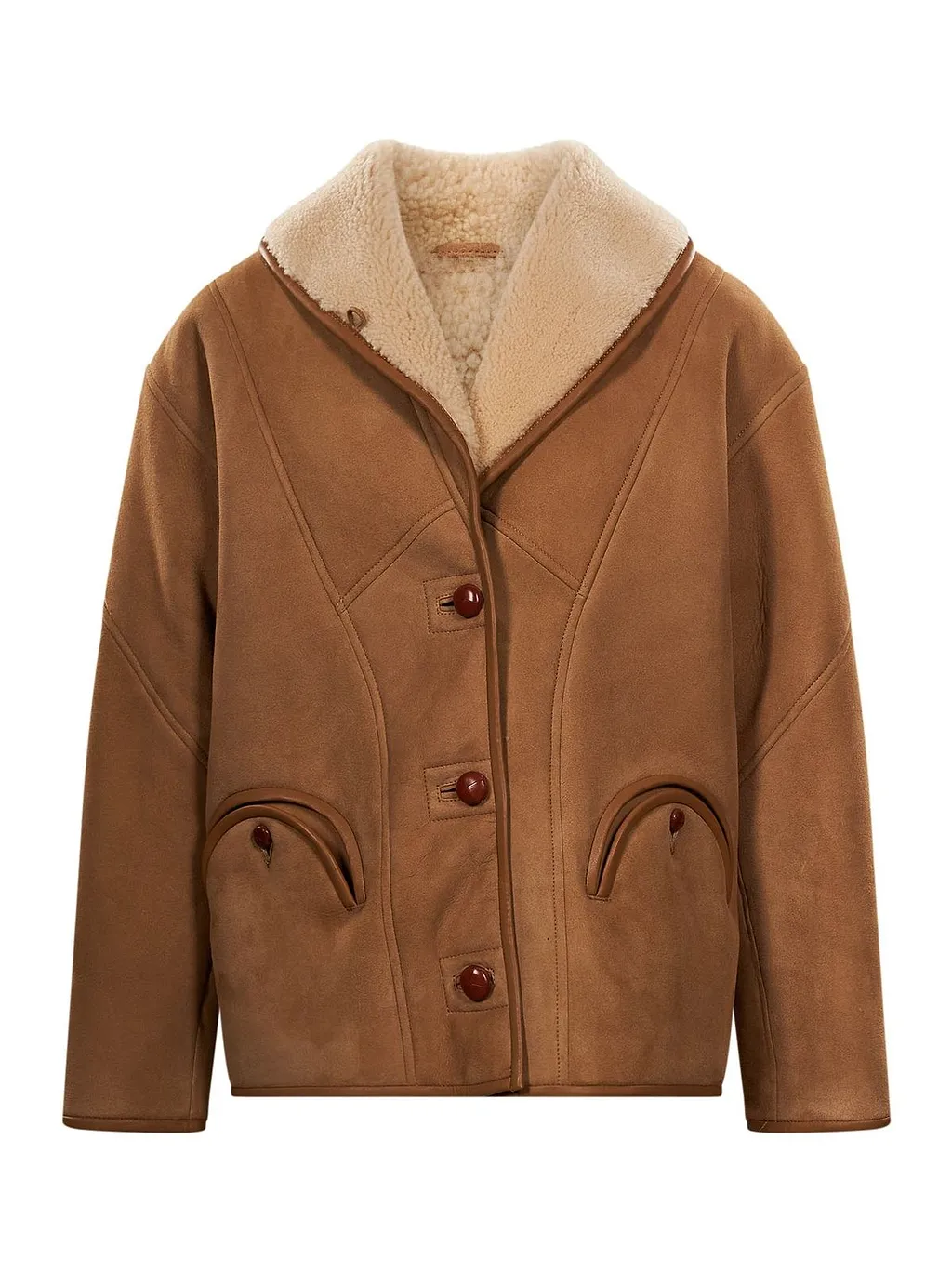 Blazé Milano Shearling-Trimmed Coat
