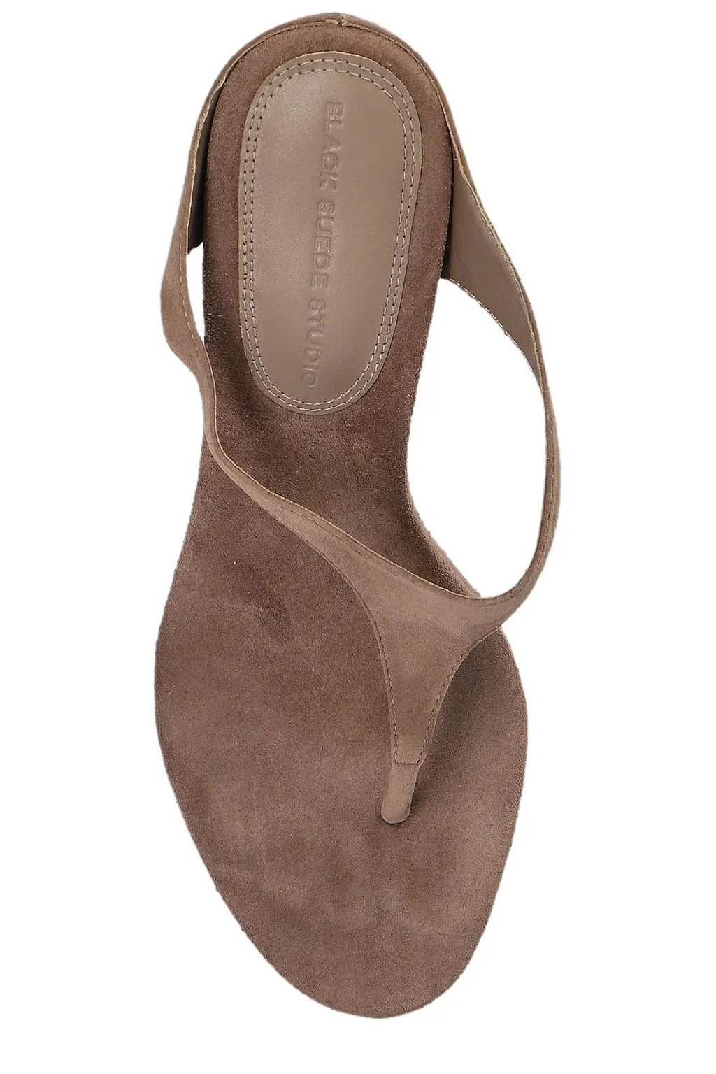 Black Suede Studio Laurel Heeled Mules