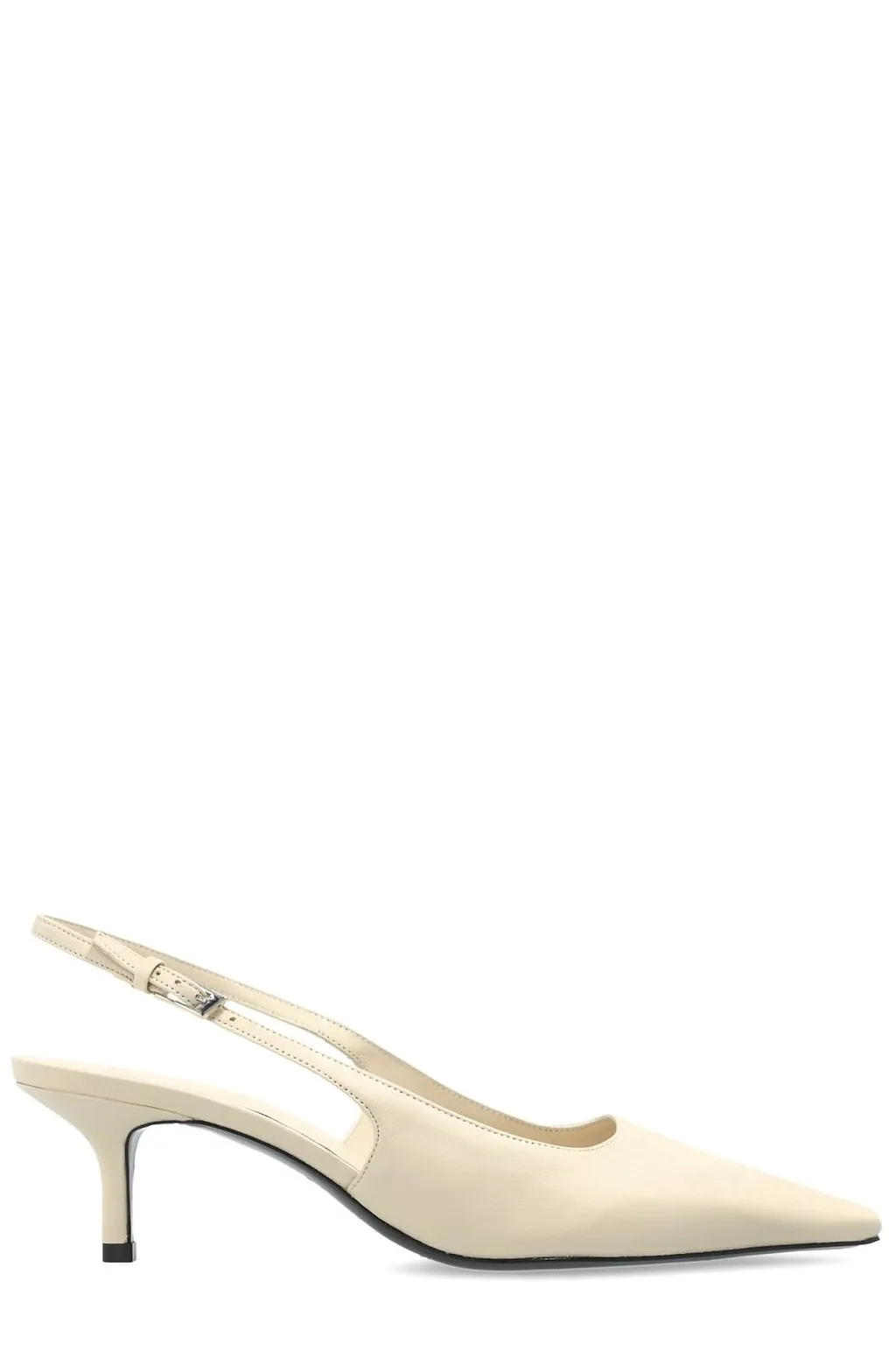 Black Suede Studio Lainey Slingback Pumps