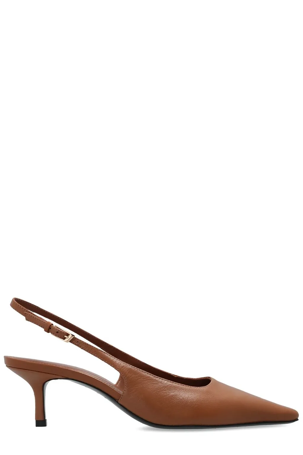 Black Suede Studio Lainey Slingback Pumps